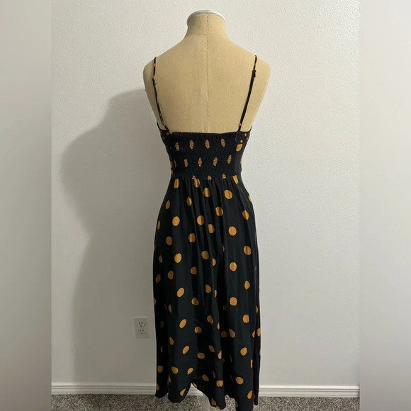 Farm rio black polka dot boho dress size small - Picture 3 of 4
